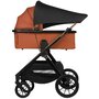 Carucior 3 in 1, Lionelo, Layla, Pana la 22 kg, Cadru aluminiu, Cu landou intarit si salteluta din spuma AirDots, Cu scoica auto testata ADAC, Reversibil, Cu ventilatie 3D, Cu accesorii, EN1888-1, EN1888-2, EN1466, Maro - 18