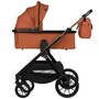 Carucior 3 in 1, Lionelo, Layla, Pana la 22 kg, Cadru aluminiu, Cu landou intarit si salteluta din spuma AirDots, Cu scoica auto testata ADAC, Reversibil, Cu ventilatie 3D, Cu accesorii, EN1888-1, EN1888-2, EN1466, Maro - 19