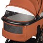 Carucior 3 in 1, Lionelo, Layla, Pana la 22 kg, Cadru aluminiu, Cu landou intarit si salteluta din spuma AirDots, Cu scoica auto testata ADAC, Reversibil, Cu ventilatie 3D, Cu accesorii, EN1888-1, EN1888-2, EN1466, Maro - 24
