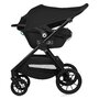Carucior 3 in 1, Lionelo, Layla, Pana la 22 kg, Cadru aluminiu, Cu landou intarit si salteluta din spuma AirDots, Cu scoica auto testata ADAC, Reversibil, Cu ventilatie 3D, Cu accesorii, EN1888-1, EN1888-2, EN1466, Negru - 24