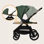 Carucior 3 in 1, Lionelo, Layla, Pana la 22 kg, Cadru aluminiu, Cu landou intarit si salteluta din spuma AirDots, Cu scoica auto testata ADAC, Reversibil, Cu ventilatie 3D, Cu accesorii, EN1888-1, EN1888-2, EN1466, Verde - 39