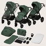 Carucior 3 in 1, Lionelo, Layla, Pana la 22 kg, Cadru aluminiu, Cu landou intarit si salteluta din spuma AirDots, Cu scoica auto testata ADAC, Reversibil, Cu ventilatie 3D, Cu accesorii, EN1888-1, EN1888-2, EN1466, Verde - 45