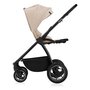 Carucior 3 in 1, Lionelo, Meril, Cu landou de dimensiune XL, Reversibil, Cu scoica auto testata ADAC, Cu accesorii, Pana la 22 kg, Conform cu EN1888-1 EN1888-2, EN1466, Bej - 12