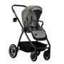 Carucior 3 in 1, Lionelo, Meril, Cu landou de dimensiune XL, Reversibil, Cu scoica auto testata ADAC, Cu accesorii, Pana la 22 kg, Conform cu EN1888-1 EN1888-2, EN1466, Gri - 3