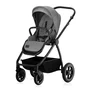 Carucior 3 in 1, Lionelo, Meril, Cu landou de dimensiune XL, Reversibil, Cu scoica auto testata ADAC, Cu accesorii, Pana la 22 kg, Conform cu EN1888-1 EN1888-2, EN1466, Gri - 4