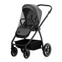 Carucior 3 in 1, Lionelo, Meril, Cu landou de dimensiune XL, Reversibil, Cu scoica auto testata ADAC, Cu accesorii, Pana la 22 kg, Conform cu EN1888-1 EN1888-2, EN1466, Gri - 6