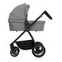 Carucior 3 in 1, Lionelo, Meril, Cu landou de dimensiune XL, Reversibil, Cu scoica auto testata ADAC, Cu accesorii, Pana la 22 kg, Conform cu EN1888-1 EN1888-2, EN1466, Gri - 15