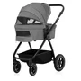 Carucior 3 in 1, Lionelo, Meril, Cu landou de dimensiune XL, Reversibil, Cu scoica auto testata ADAC, Cu accesorii, Pana la 22 kg, Conform cu EN1888-1 EN1888-2, EN1466, Gri - 16