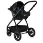 Carucior 3 in 1, Lionelo, Meril, Cu landou de dimensiune XL, Reversibil, Cu scoica auto testata ADAC, Cu accesorii, Pana la 22 kg, Conform cu EN1888-1 EN1888-2, EN1466, Negru - 17