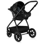 Carucior 3 in 1, Lionelo, Meril, Cu landou de dimensiune XL, Reversibil, Cu scoica auto testata ADAC, Cu accesorii, Pana la 22 kg, Conform cu EN1888-1 EN1888-2, EN1466, Negru - 18