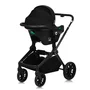 Carucior 3 in 1, Lionelo, Mika Plus, Cadru din aluminiu, Cu landou intarit si salteluta moale, Cu scoica auto testata ADAC, Reversibil, Cu sistem de ventilatie 3D, Cu accesorii, Pana la 22 kg, EN1888-1 EN1888-2 EN1466 ECE R129, Maro - 13