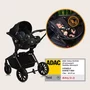 Carucior 3 in 1, Lionelo, Mika Plus, Cadru din aluminiu, Cu landou intarit si salteluta moale, Cu scoica auto testata ADAC, Reversibil, Cu sistem de ventilatie 3D, Cu accesorii, Pana la 22 kg, EN1888-1 EN1888-2 EN1466 ECE R129, Maro - 37