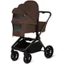 Carucior 3 in 1, Lionelo, Mika Plus, Cadru din aluminiu, Cu landou intarit si salteluta moale, Cu scoica auto testata ADAC, Reversibil, Cu sistem de ventilatie 3D, Cu accesorii, Pana la 22 kg, EN1888-1 EN1888-2 EN1466 ECE R129, Mocha Mousse - 6