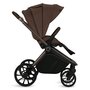 Carucior 3 in 1, Lionelo, Mika Plus, Cadru din aluminiu, Cu landou intarit si salteluta moale, Cu scoica auto testata ADAC, Reversibil, Cu sistem de ventilatie 3D, Cu accesorii, Pana la 22 kg, EN1888-1 EN1888-2 EN1466 ECE R129, Mocha Mousse - 13