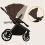 Carucior 3 in 1, Lionelo, Mika Plus, Cadru din aluminiu, Cu landou intarit si salteluta moale, Cu scoica auto testata ADAC, Reversibil, Cu sistem de ventilatie 3D, Cu accesorii, Pana la 22 kg, EN1888-1 EN1888-2 EN1466 ECE R129, Mocha Mousse - 24