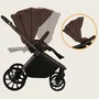 Carucior 3 in 1, Lionelo, Mika Plus, Cadru din aluminiu, Cu landou intarit si salteluta moale, Cu scoica auto testata ADAC, Reversibil, Cu sistem de ventilatie 3D, Cu accesorii, Pana la 22 kg, EN1888-1 EN1888-2 EN1466 ECE R129, Mocha Mousse - 24