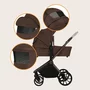 Carucior 3 in 1, Lionelo, Mika Plus, Cadru din aluminiu, Cu landou intarit si salteluta moale, Cu scoica auto testata ADAC, Reversibil, Cu sistem de ventilatie 3D, Cu accesorii, Pana la 22 kg, EN1888-1 EN1888-2 EN1466 ECE R129, Mocha Mousse - 25