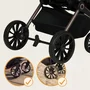 Carucior 3 in 1, Lionelo, Mika Plus, Cadru din aluminiu, Cu landou intarit si salteluta moale, Cu scoica auto testata ADAC, Reversibil, Cu sistem de ventilatie 3D, Cu accesorii, Pana la 22 kg, EN1888-1 EN1888-2 EN1466 ECE R129, Mocha Mousse - 26