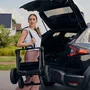 Carucior 3 in 1, Lionelo, Mika Plus, Cadru din aluminiu, Cu landou intarit si salteluta moale, Cu scoica auto testata ADAC, Reversibil, Cu sistem de ventilatie 3D, Cu accesorii, Pana la 22 kg, EN1888-1 EN1888-2 EN1466 ECE R129, Mocha Mousse - 37