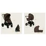 Carucior 3 in 1, Lionelo, Mika Plus, Cadru din aluminiu, Cu landou intarit si salteluta moale, Cu scoica auto testata ADAC, Reversibil, Cu sistem de ventilatie 3D, Cu accesorii, Pana la 22 kg, EN1888-1 EN1888-2 EN1466 ECE R129, Mocha Mousse - 38