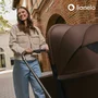 Carucior 3 in 1, Lionelo, Mika Plus, Cadru din aluminiu, Cu landou intarit si salteluta moale, Cu scoica auto testata ADAC, Reversibil, Cu sistem de ventilatie 3D, Cu accesorii, Pana la 22 kg, EN1888-1 EN1888-2 EN1466 ECE R129, Mocha Mousse - 51