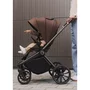 Carucior 3 in 1, Lionelo, Mika Plus, Cadru din aluminiu, Cu landou intarit si salteluta moale, Cu scoica auto testata ADAC, Reversibil, Cu sistem de ventilatie 3D, Cu accesorii, Pana la 22 kg, EN1888-1 EN1888-2 EN1466 ECE R129, Mocha Mousse - 53