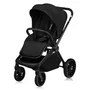 Carucior 3 in 1, Lionelo, Mika Plus, Cadru din aluminiu, Cu landou intarit si salteluta moale, Cu scoica auto testata ADAC, Reversibil, Cu sistem de ventilatie 3D, Cu accesorii, Pana la 22 kg, EN1888-1 EN1888-2 EN1466 ECE R129, Negru - 6