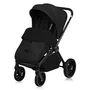 Carucior 3 in 1, Lionelo, Mika Plus, Cadru din aluminiu, Cu landou intarit si salteluta moale, Cu scoica auto testata ADAC, Reversibil, Cu sistem de ventilatie 3D, Cu accesorii, Pana la 22 kg, EN1888-1 EN1888-2 EN1466 ECE R129, Negru - 7
