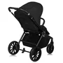 Carucior 3 in 1, Lionelo, Mika Plus, Cadru din aluminiu, Cu landou intarit si salteluta moale, Cu scoica auto testata ADAC, Reversibil, Cu sistem de ventilatie 3D, Cu accesorii, Pana la 22 kg, EN1888-1 EN1888-2 EN1466 ECE R129, Negru - 10