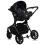 Carucior 3 in 1, Lionelo, Mika Plus, Cadru din aluminiu, Cu landou intarit si salteluta moale, Cu scoica auto testata ADAC, Reversibil, Cu sistem de ventilatie 3D, Cu accesorii, Pana la 22 kg, EN1888-1 EN1888-2 EN1466 ECE R129, Negru - 20