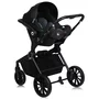 Carucior 3 in 1, Lionelo, Mika Plus, Cadru din aluminiu, Cu landou intarit si salteluta moale, Cu scoica auto testata ADAC, Reversibil, Cu sistem de ventilatie 3D, Cu accesorii, Pana la 22 kg, EN1888-1 EN1888-2 EN1466 ECE R129, Negru - 20