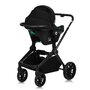 Carucior 3 in 1, Lionelo, Mika Plus, Cadru din aluminiu, Cu landou intarit si salteluta moale, Cu scoica auto testata ADAC, Reversibil, Cu sistem de ventilatie 3D, Cu accesorii, Pana la 22 kg, EN1888-1 EN1888-2 EN1466 ECE R129, Negru - 26