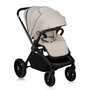 Carucior 3 in 1, Lionelo, Mika Plus, Cadru din aluminiu, Cu landou intarit si salteluta moale, Cu scoica auto testata ADAC, Reversibil, Cu sistem de ventilatie 3D, Cu accesorii, Pana la 22 kg, EN1888-1 EN1888-2 EN1466 ECE R129, Bej - 6