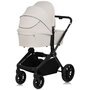 Carucior 3 in 1, Lionelo, Mika Plus, Cadru din aluminiu, Cu landou intarit si salteluta moale, Cu scoica auto testata ADAC, Reversibil, Cu sistem de ventilatie 3D, Cu accesorii, Pana la 22 kg, EN1888-1 EN1888-2 EN1466 ECE R129, Bej - 16