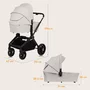 Carucior 3 in 1, Lionelo, Mika Plus, Cadru din aluminiu, Cu landou intarit si salteluta moale, Cu scoica auto testata ADAC, Reversibil, Cu sistem de ventilatie 3D, Cu accesorii, Pana la 22 kg, EN1888-1 EN1888-2 EN1466 ECE R129, Bej - 36