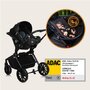 Carucior 3 in 1, Lionelo, Mika Plus, Cadru din aluminiu, Cu landou intarit si salteluta moale, Cu scoica auto testata ADAC, Reversibil, Cu sistem de ventilatie 3D, Cu accesorii, Pana la 22 kg, EN1888-1 EN1888-2 EN1466 ECE R129, Bej - 40