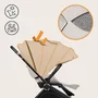 Carucior 3 in 1, Lionelo, Mika Plus, Cadru din aluminiu, Cu landou intarit si salteluta moale, Cu scoica auto testata ADAC, Reversibil, Cu sistem de ventilatie 3D, Cu accesorii, Pana la 22 kg, EN1888-1 EN1888-2 EN1466 ECE R129, Bej - 42