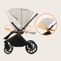 Carucior 3 in 1, Lionelo, Mika Plus, Cadru din aluminiu, Cu landou intarit si salteluta moale, Cu scoica auto testata ADAC, Reversibil, Cu sistem de ventilatie 3D, Cu accesorii, Pana la 22 kg, EN1888-1 EN1888-2 EN1466 ECE R129, Bej - 43