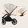 Carucior 3 in 1, Lionelo, Mika Plus, Cadru din aluminiu, Cu landou intarit si salteluta moale, Cu scoica auto testata ADAC, Reversibil, Cu sistem de ventilatie 3D, Cu accesorii, Pana la 22 kg, EN1888-1 EN1888-2 EN1466 ECE R129, Bej - 43