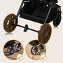Carucior 3 in 1, Lionelo, Mika Plus, Cadru din aluminiu, Cu landou intarit si salteluta moale, Cu scoica auto testata ADAC, Reversibil, Cu sistem de ventilatie 3D, Cu accesorii, Pana la 22 kg, EN1888-1 EN1888-2 EN1466 ECE R129, Bej - 44