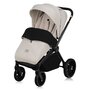 Carucior 3 in 1, Lionelo, Mika Plus, Cadru din aluminiu, Cu landou intarit si salteluta moale, Cu scoica auto testata ADAC, Reversibil, Cu sistem de ventilatie 3D, Cu accesorii, Pana la 22 kg, EN1888-1 EN1888-2 EN1466 ECE R129, Bej - 8