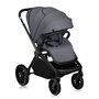 Carucior 3 in 1, Lionelo, Mika Plus, Cadru din aluminiu, Cu landou intarit si salteluta moale, Cu scoica auto testata ADAC, Reversibil, Cu sistem de ventilatie 3D, Cu accesorii, Pana la 22 kg, EN1888-1 EN1888-2 EN1466 ECE R129, Gri - 6