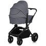 Carucior 3 in 1, Lionelo, Mika Plus, Cadru din aluminiu, Cu landou intarit si salteluta moale, Cu scoica auto testata ADAC, Reversibil, Cu sistem de ventilatie 3D, Cu accesorii, Pana la 22 kg, EN1888-1 EN1888-2 EN1466 ECE R129, Gri - 16