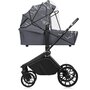 Carucior 3 in 1, Lionelo, Mika Plus, Cadru din aluminiu, Cu landou intarit si salteluta moale, Cu scoica auto testata ADAC, Reversibil, Cu sistem de ventilatie 3D, Cu accesorii, Pana la 22 kg, EN1888-1 EN1888-2 EN1466 ECE R129, Gri - 20
