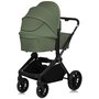 Carucior 3 in 1, Lionelo, Mika Plus, Cadru din aluminiu, Cu landou intarit si salteluta moale, Cu scoica auto testata ADAC, Reversibil, Cu sistem de ventilatie 3D, Cu accesorii, Pana la 22 kg, EN1888-1 EN1888-2 EN1466 ECE R129, Verde - 17