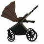 Carucior 3 in 1, Lionelo, Mika Plus, Cu scoica auto Moxie Bej Reversibil, Cu sistem de ventilatie 3D, Cu accesorii, Pana la 22 kg, EN1888-1 EN1888-2 EN1466 ECE R129, Maro - 7
