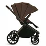Carucior 3 in 1, Lionelo, Mika Plus, Cu scoica auto Moxie Bej Reversibil, Cu sistem de ventilatie 3D, Cu accesorii, Pana la 22 kg, EN1888-1 EN1888-2 EN1466 ECE R129, Maro - 10