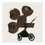 Carucior 3 in 1, Lionelo, Mika Plus, Cu scoica auto Moxie Bej Reversibil, Cu sistem de ventilatie 3D, Cu accesorii, Pana la 22 kg, EN1888-1 EN1888-2 EN1466 ECE R129, Maro - 32