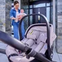 Carucior 3 in 1, Lionelo, Mika Plus, Cu scoica auto Moxie Bej Reversibil, Cu sistem de ventilatie 3D, Cu accesorii, Pana la 22 kg, EN1888-1 EN1888-2 EN1466 ECE R129, Maro - 51