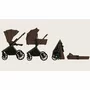 Carucior 3 in 1, Lionelo, Mika Plus, Cu scoica auto Moxie Negru Reversibil, Cu sistem de ventilatie 3D, Cu accesorii, Pana la 22 kg, EN1888-1 EN1888-2 EN1466 ECE R129, Maro - 4